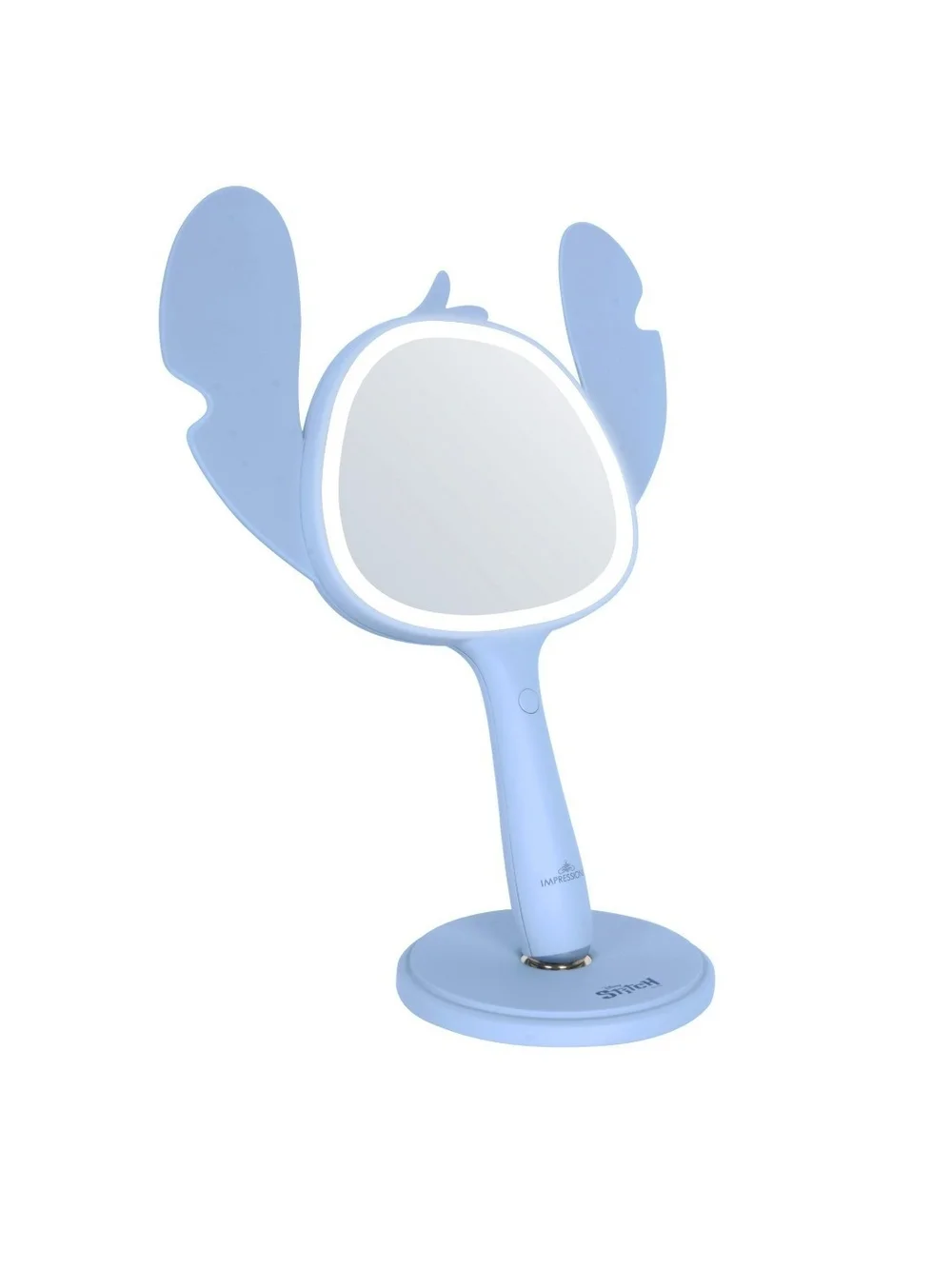 Impressions Vanity Disney Stitch Ohana LED Handheld Mirror NIB